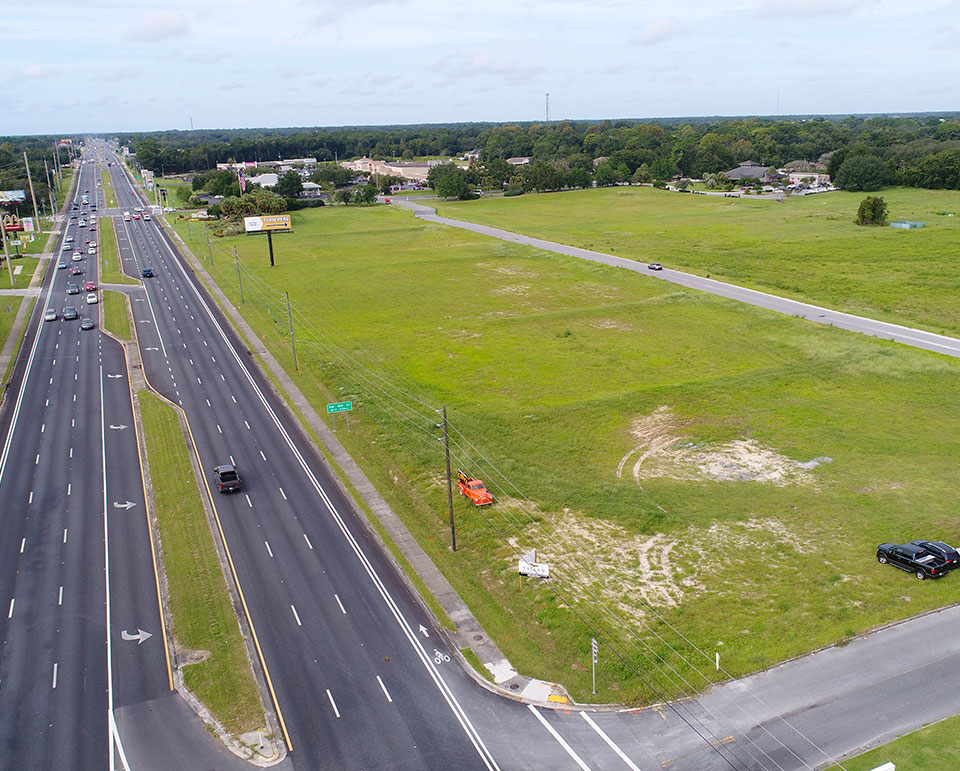 Colen-Built-Commercial-Canopy-Oaks-SR-200-Commercial-Property-looking-West Prime Commercial Property on SR 200 in front of On Top of the World Communities Ocala, FL offered by Colen Built Commercial