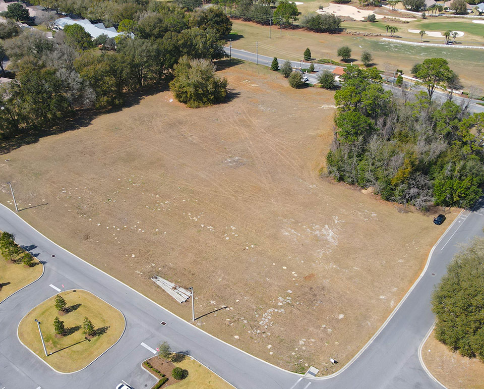 bridgewater-park-colen-built-commercial-property-lot-3-close Aerial of Prime Commercial Property near SR 200 near On Top of the World Communities Ocala, FL - Bridgewater Park Lot 3 close up offered by Colen Built Commercial