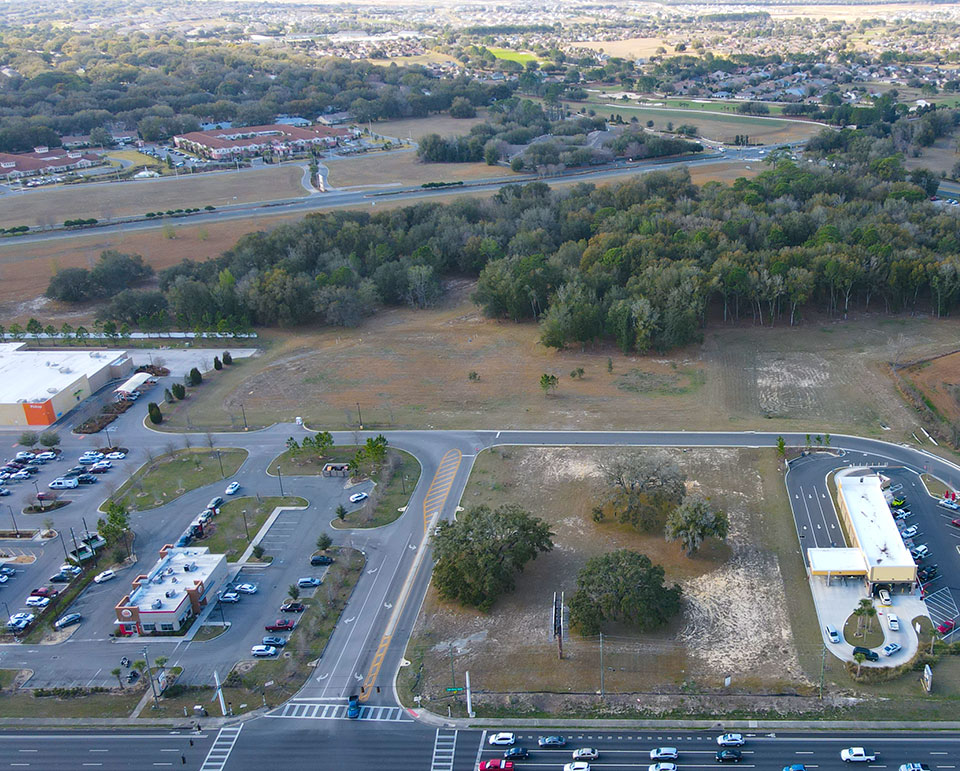 sr200-colen-built-commercial-property-parcel-3-north Aerial of Prime Commercial Property on SR 200 near On Top of the World Communities Ocala, FL - Parcel 3 looking north offered by Colen Built Commercial